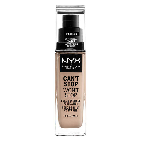 NYX PROFESSIONAL MAKEUP Can'T Stop Won'T Stop Foundation, 24H Full Coverage Matte Finish