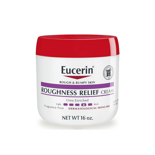 Eucerin Roughness Relief Cream, Fragrance Free Body Cream for Dry Skin, 16 Oz Jar