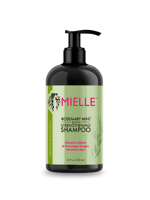 Mielle Organics Rosemary Mint Strengthening Shampoo Infused with Biotin, 12 Ounces