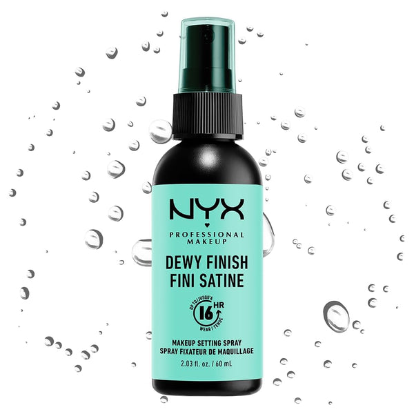 NYX PROFESSIONAL MAKEUP Long Lasting Makeup Setting Spray, Dewy Finish, 60 ml