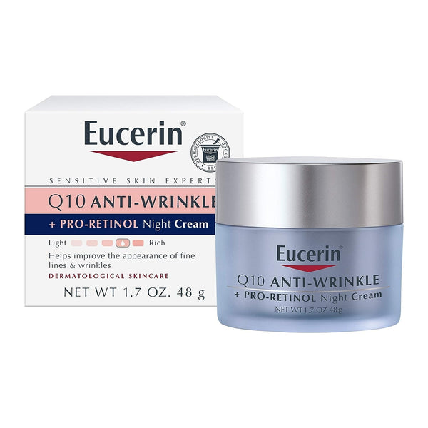 Eucerin, Face, Q10 Revitalize, Night Cream, Fragrance Free, 1.7 fl oz (48 g)