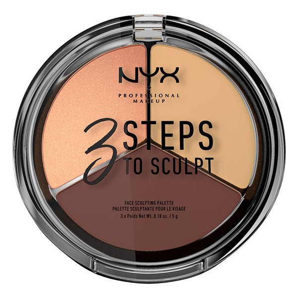 NYX PROFESSIONAL MAKEUP 3 Steps to Sculpt Face Sculpting Palette