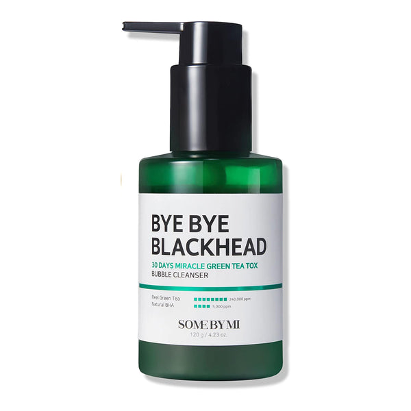 Some By Mi Bye Bye Blackhead 30 Days Miracle Green Tea Tox Bubble Cleanser 120g