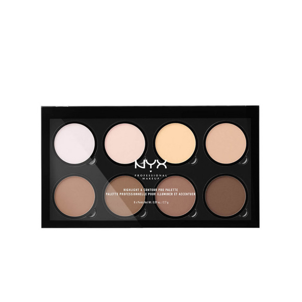 NYX Professional Makeup Highlight & Contour Pro Palette, 01, Full Size